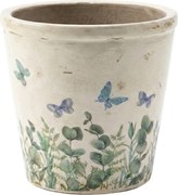 Dekoratívny obal na kvetináč Butterflies Home XL - Ø 21*20 cm