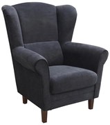 Kreslo ušiak GALA antracit