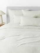 Ľanová obliečka na paplón's vypraným vzhľadom a's jemnými pruhmi Rinna