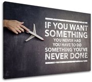 Motivačný obraz na stenu If you want something | rôzne rozmery