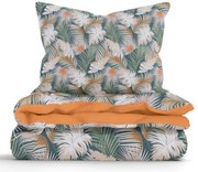 Bavlnené obliečky Renforcé – Taisa zelená/terakota