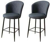 Súprava barových stoličiek Fora Anthracite, 2 ks, 2 ks