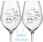 Svadobné poháre na víno Romance 2 ks
