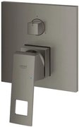 Sprchová a vaňová batéria GROHE EUROCUBE bez podomietkového telesa kartáčovaný Hard Graphite 24094AL0