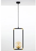 Jupiter 2024 - Luster na lanku ZAFRA 1xG9/10W/230V čierna/zlatá/béžová
