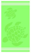 Zelená bavlnená plážová osuška 70x140 cm Turtle – B.E.S.