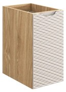 Závěsná koupelnová skříňka Ocean 30 cm dub olejovaný/béžová