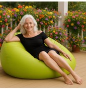 Sedací vak guľa limetková EMI