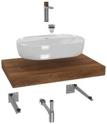 Kúpeľňová zostava SAT s doskou pod umývadlo Dolce 80x8x50 cm dub charleston KSETDO3