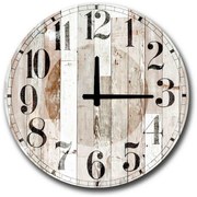 Nástenné hodiny 50 cm 1xAA hnedá