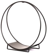 Kovový stojan na drevo kruhový, 70 x 71 x 29 cm