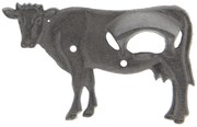 Nástenný liatinový otvárač na fľaše Krava - 16 * 3 * 10 cm