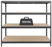 Bezskrutkový kovový regál RIVET s HDF policou