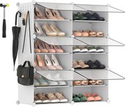 XXXLutz REGÁL NA TOPÁNKY, biela, 83/63/32 cm - Online Only drobný nábytok - 002543037002