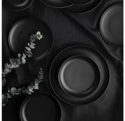 18-dielna jedálenská sada čierna/porcelán