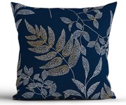 Bavlnená obliečka na vankúš Renforcé 40 × 40 cm - Gabriela tmavo modrá