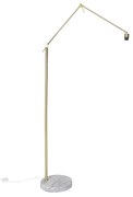Moderná stojaca lampa zlatá nastaviteľná - Editor