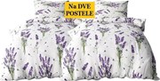 Obliečky Levandula Bavlna 2x70x90 2x140x200 cm