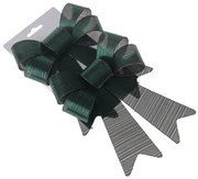 Set vianočných mašlí 14 x 20 cm, zelená, 2 ks, 14 cm