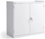 Kovová skriňa SERVE, 900x950x450 mm, biela