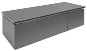 Kúpeľňová skrinka s krytom SAT Feel 120x30x46 cm antracitový mat SATFEEL2120ANTD
