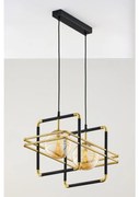Jupiter 2026 - Luster na lanku FIORI 2xG9/10W/230V čierna/zlatá/béžová