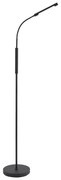 Moderná stojaca lampa čierna vrátane LED 3-stupňové stmievanie nabíjateľná - Statler