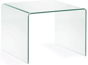 Sklenený odkladací stolík 60x60 cm Burano – Kave Home