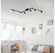 Eglo 32433 - LED Bodové svietidlo BUZZ-LED 6xGU10/2,8W/230V 3000K čierna