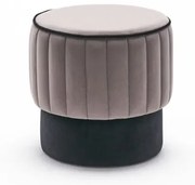 Taburet ROSE 40 cm šedo-černý