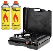 Turistický prenosný varič plynový + 2 kartušové náplne
