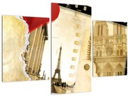 Obraz - Spomienky na Paríž (90x60 cm)