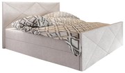 Manželská posteľ  Boxspring 140 cm Milagros 4 (béžová) (s matracom a úložným priestorom). Vlastná spoľahlivá doprava až k Vám domov. 1047259