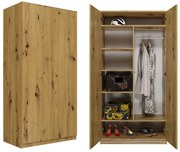 Šatníková skriňa Malva 90 cm dub artisan