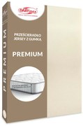 JERSEY PRESTIERADLO PREMIUM 90X200 CM SVETLOBÉŽOVÉ