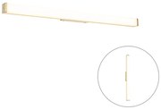 Kúpeľňová nástenná lampa mosadz 92 cm vrátane LED IP44 - Cascada
