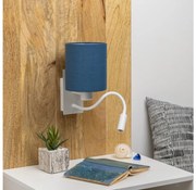 Brilagi - LED Nástenná lampa NUBILA 1xE27/25W/230V+ LED/3W biela/tmavomodrá