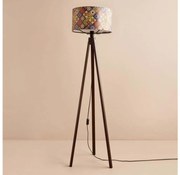 Stojacia lampa AYD 1xE27/40W/230V hnedá/pestrofarebná