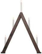 STAR TRADING Elektrický svietnik Albo Brown