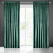 ZATEMŇOVACÍ ZÁVES NA PÁSKE PIERRE 140X300 CM TMAVOTYRKYSOVÁ