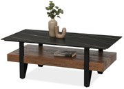 Konferenčný stolík Bohac (čierny mramor + čierna). Akcia -19%. Vlastná spoľahlivá doprava až k Vám domov. 1111565