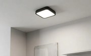 Brilagi - LED kúpeľňové stropné svietidlo so senzorom ZENNA LED/12W/230V 24x24 cm IP44 čierna