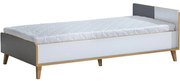 Posteľ s úložným priestorom W10 Werso Riviera/Biely/Antracyt