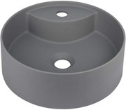 Deante Silia, umývadlo na dosku s otvorom na batériu 360x360x125mm, antracitová metalíza, DEA-CQS_TU4B