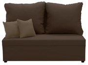 Dvojmiestna pohovka s funkciou spania TOMI 2 Tmavohnedá/svetlohnedá