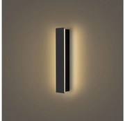 Brilagi - LED Vonkajšie nástenné svietidlo LINEAR LED/8W/230V 3000K IP65 čierna
