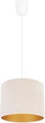 Závesné svietidlo Mediolan, 1x textilné tienidlo (výber z 10 farieb), (výber z 3 farieb konštrukcie), g, lp