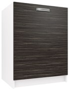 Kuchynská skrinka Belini drezová 60 cm eben kráľovský bez pracovnej dosky  TOR SDZ60/0/WT/HK/0/F