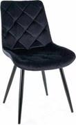 SI Stolička Ralph Velvet čierna
