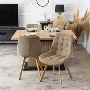PROXIMA.store - Čalúnená jedálenska stolička KATHY FARBA: béžová